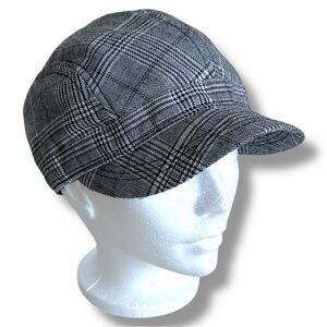 Barts Black and White Plaid Hat